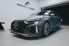 画像9: AUDI RS3 SportBack スポーツバック 8Y フロント リップスポイラー 本物DryCarbon ドライカーボン (9)