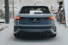 画像7: AUDI RS3 SportBack スポーツバック 8Y リアディフューザー 本物DryCarbon ドライカーボン (7)