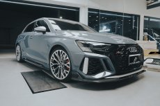 画像9: AUDI RS3 SportBack スポーツバック 8Y サイドスカート 本物DryCarbon ドライカーボン (9)