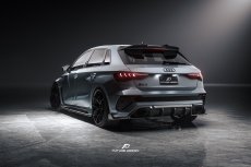 画像3: AUDI RS3 SportBack  スポーツバック 8Y リアディフューザー スプリッター 本物DryCarbon ドライカーボン (3)