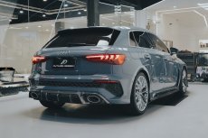 画像12: AUDI RS3 SportBack スポーツバック 8Y サイドスカート 本物DryCarbon ドライカーボン (12)