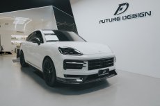 画像17:  PORSCHE ポルシェ Cayenne カイエン Coupe クーペ E3 II 後期用 フロント リップスポイラー 本物DryCarbon ドライカーボン (17)