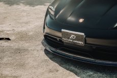 画像22: Porsche ポルシェ Taycan タイカン フロント リップスポイラー 本物Drycarbon ドライカーボン (22)