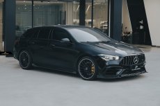 画像10: BENZ メルセデス・ベンツ CLA-Class W118 サイドスカート スポイラー 本物DryCarbon ドライカーボン (10)