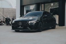 画像17: BENZ メルセデス・ベンツ CLA-Class W118 CLA45フロントバンパー用リップスポイラー 本物DryCarbon ドライカーボン (17)