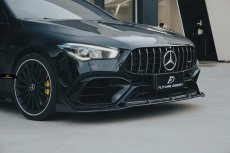 画像15: BENZ メルセデス・ベンツ CLA-Class W118 CLA45フロントバンパー用リップスポイラー 本物DryCarbon ドライカーボン (15)