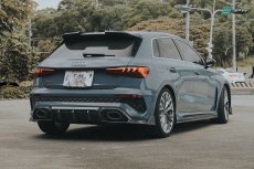 画像13: AUDI RS3 SportBack  スポーツバック 8Y リアディフューザー スプリッター 本物DryCarbon ドライカーボン (13)