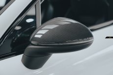 画像1: PORSCHE ポルシェ Cayenne カイエン E3.1 E3.2 専用 ドアミラー カバー 本物DryCarbon ドライカーボン (1)