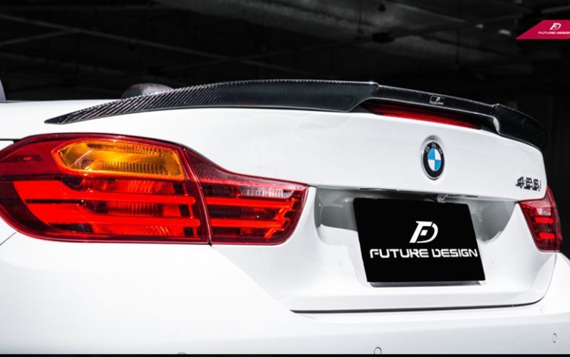 BMW 4シリーズ F33 カブリオレ トランク用カーボン リアスポイラー 本物DryCarbon ドライカーボン