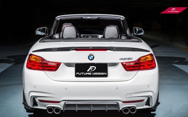 BMW 4シリーズ F33 カブリオレ トランク用カーボン リアスポイラー 本物DryCarbon ドライカーボン