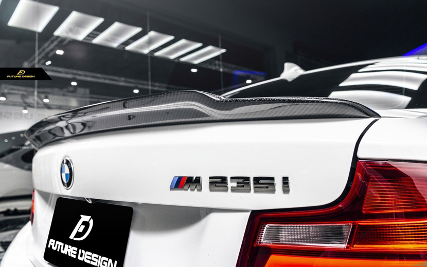 車 トランクスポイラー ウイング 後部翼 実質カーボン繊維 BMW F22 M235i F87 M2 2014-2018 