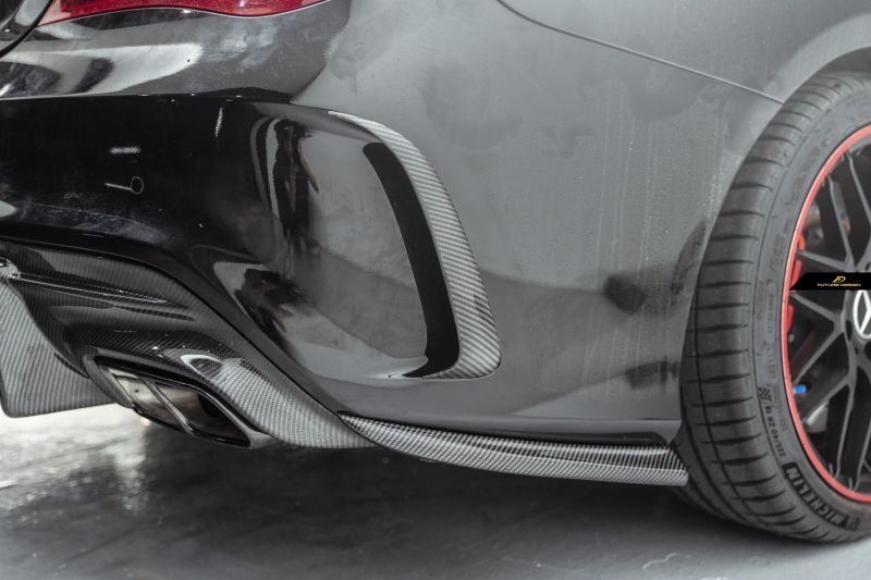 BENZ メルセデス・ベンツ CLAクラス W117 リアバンパー用 スプリッター リップスポイラー本物DryCarbon ドライカーボン