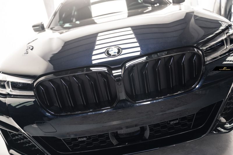 BMW 5シリーズ G30 セダン G31 ツーリング 後期車 フロント用艶ありブラックキドニーグリル センターグリル