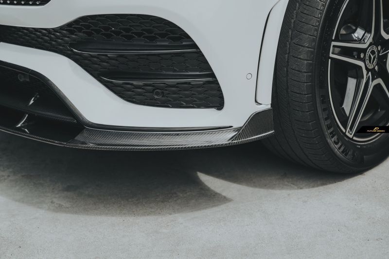 BENZ メルセデス・ベンツ GLE-Class C167 AMGフロントバンパー用リップスポイラー 本物DryCarbon ドライカーボン -  Future Design Drycarbon parts